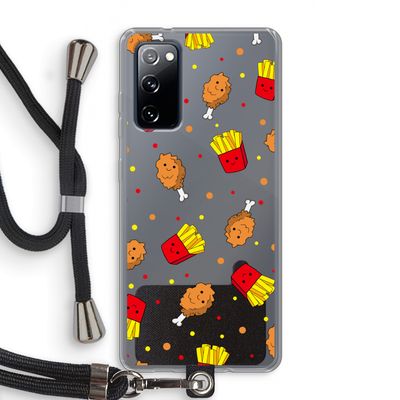 Chicken 'n Fries: Samsung Galaxy S20 FE / S20 FE 5G Transparant Hoesje met koord