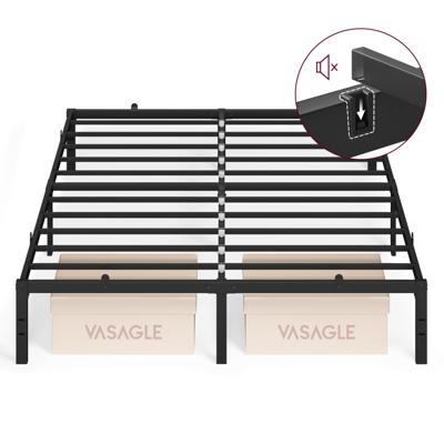 Metalen bedframe met opbergruimte eenvoudig te monteren, 200 x 160 x 35.6 cm