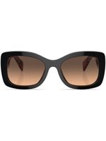 Prada Eyewear logo-lettering square sunglasses - Violet