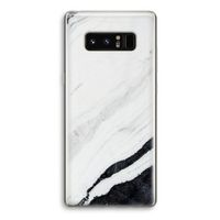 Elegante marmer: Samsung Galaxy Note 8 Transparant Hoesje