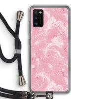 Abstract Painting Pink: Samsung Galaxy A41 Transparant Hoesje met koord
