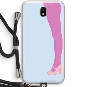 Pink panty: Samsung Galaxy J7 (2017) Transparant Hoesje met koord