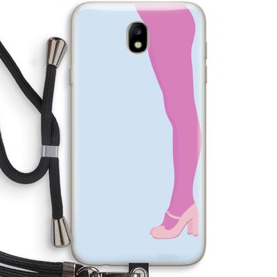 Pink panty: Samsung Galaxy J7 (2017) Transparant Hoesje met koord