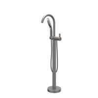 Badmengkraan IVY Pact Vrijstaand Met Draaibare Uitloop Slang 150 cm En 3-Standen Handdouche Geborsteld Metal Black PVD