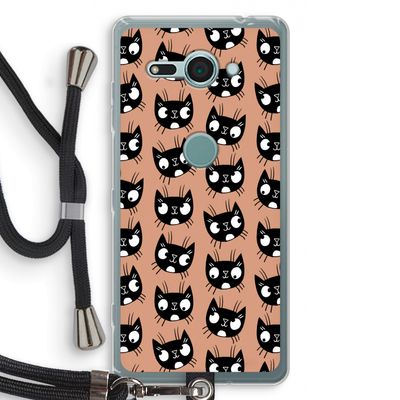 Kat: Sony Xperia XZ2 Compact Transparant Hoesje met koord