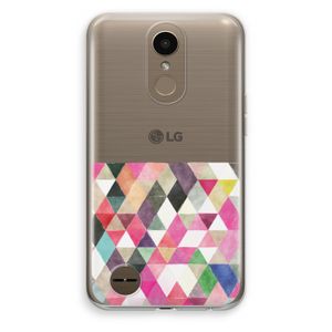 Gekleurde driehoekjes: LG K10 (2017) Transparant Hoesje