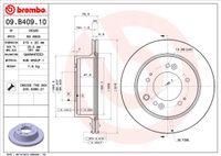 Remschijf BREMBO, Remschijftype: Binnen geventileerd, u.a. für KIA