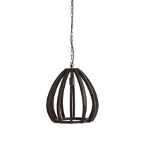 Light & Living Houten hanglampBarsia Ø 40cm - walnoot kleur - 2975290
