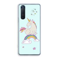 Regenboog eenhoorn: Sony Xperia 5 II Transparant Hoesje