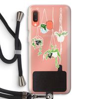 Hang In There: Samsung Galaxy A20e Transparant Hoesje met koord