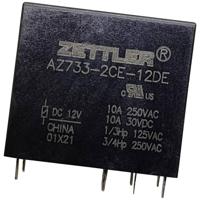 Zettler Electronics AZ733-2CE-24DE Printrelais 24 V/DC 12 A 2x wisselcontact 1 stuk(s)