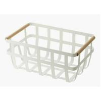 Veelzijdige mand DKD Home Decor Wit Natuurlijk Metaal Pijnboom 36 x 22 x 15,5 cm