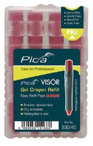 Pica 930/40 VISOR Boardmarker Navulling rood, 4st.