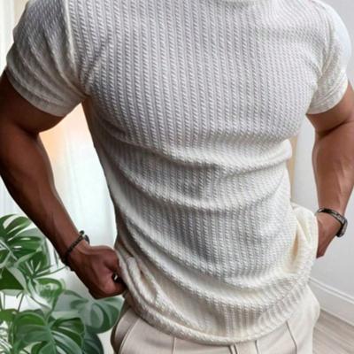 Bon&Bon Homme Casual Heren T-shirt - Zwart - Ronde Hals - Korte Mouwen Wit / XL