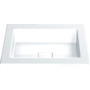Alape Eb serie inbouw wastafel 45x45cm wit 2302000000