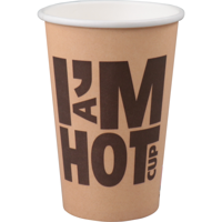Koffiebeker | I´M a HOT cup | Karton + PE | 300ml | 10oz | 110mm | 1000 stuks