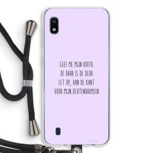 Ochtendhumeur: Samsung Galaxy A10 Transparant Hoesje met koord