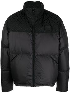 Versace doudoune à fermeture zippée - Noir