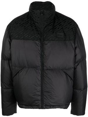 Versace doudoune à fermeture zippée - Noir