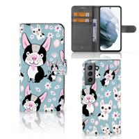 Samsung Galaxy S21 FE | Telefoonhoesje | Met pasjeshouder | Hondjes