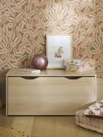 Opbergkoffer/-bank op wieltjes hout