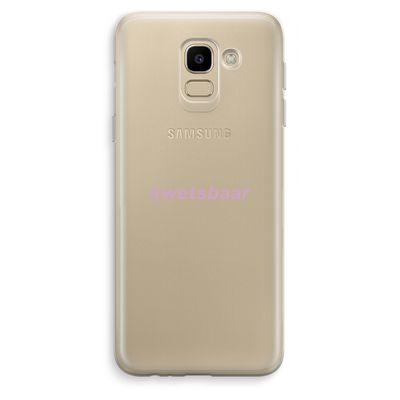 kwetsbaar: Samsung Galaxy J6 (2018) Transparant Hoesje