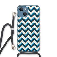 Onderbroken lijn: iPhone 13 Transparant Hoesje met koord
