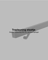 Staaltje trapleuning vierkant 40x40 zwart