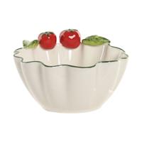 Kom Home ESPRIT Wit Rood Groen Keramiek Mediterrane