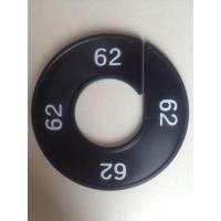 Maatring 9cm zwart/wit 62