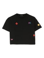 DSQUARED2 KIDS t-shirt brodé à manches courtes - Noir