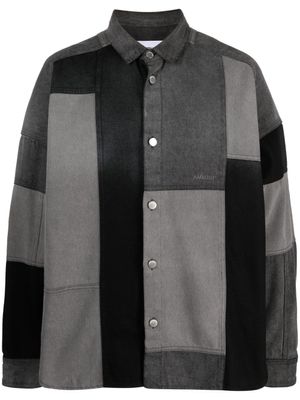 AMBUSH chemise en jean à design patchwork - Noir