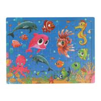 Houten Legpuzzel Wilde Dieren, 60st.