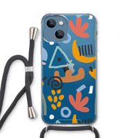 Abstract: iPhone 13 mini Transparant Hoesje met koord