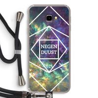 Negenduust ruimte: Samsung Galaxy J4 Plus Transparant Hoesje met koord Negenduust ruimte: Samsung Galaxy J4 Plus Transparant Hoesje met koord
