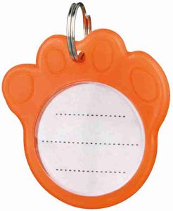 TRIXIE ADRESHANGER PHOSPHORISEREND ORANJE 3,5 CM 6 ST