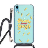 Always fries: iPhone XR Transparant Hoesje met koord