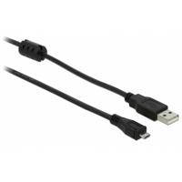 Delock 82335 USB-kabel USB 2.0 USB-A stekker, USB-micro-B stekker 2.00 m Zwart