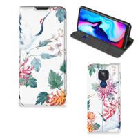 Motorola Moto G9 Play | Hoesje maken | Bird Flowers