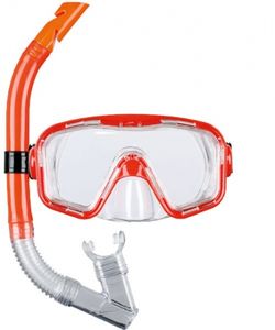 Beco kinder snorkelset Bahia rood 12 jaar