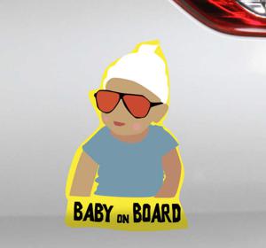 Baby aan boord sticker