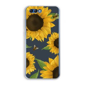 Sunflower and bees: Honor 10 Transparant Hoesje