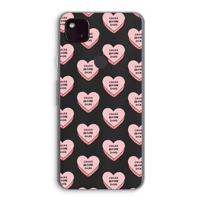 Chicks before dicks: Google Pixel 4a 5G Transparant Hoesje