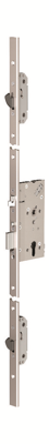 ABLOY EL568 Veiligheidspaniekmeerpuntssluiting | enkelzijdig krukgestuurd | zelfvergrendelend | SKG*** | DM65mm | RC74mm | voorplaat RVS 24x1760mm