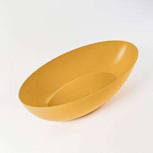 Vrijstaand bad Mondiaz Float | 170x80 cm | Solid surface | Ovaal | Ocher