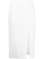 Missoni zigzag-woven skirt - Blanc - thumbnail