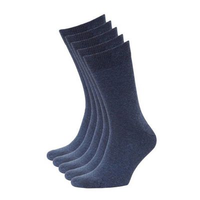 anytime sokken - set van 5 denimblauw anytime sokken - set van 5 denimblauw