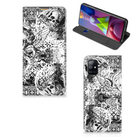 Mobiel BookCase Samsung Galaxy M51 Skulls Angel