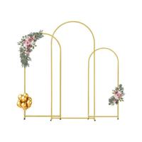 VEVOR set van 3 trouwboog metalen trouwboog bloemen ballonframe 1,2/1,5/1,8 m