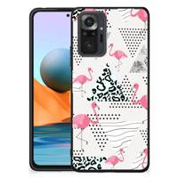 Xiaomi Redmi Note 10 Pro Dierenprint Telefoonhoesje Flamingo Triangle Xiaomi Redmi Note 10 Pro Dierenprint Telefoonhoesje Flamingo Triangle